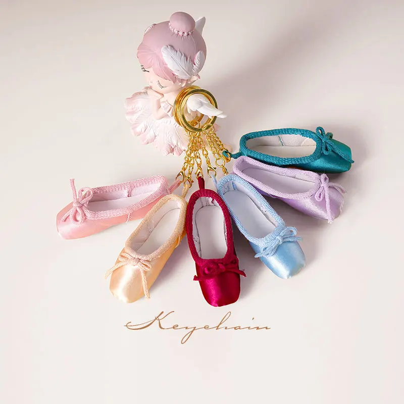 Mini chaussures de Ballet porte-clés chaussures à Pointe porte-clés à la main Pointe chaussure breloque sac pendentif cadeau pour les amateurs de danse