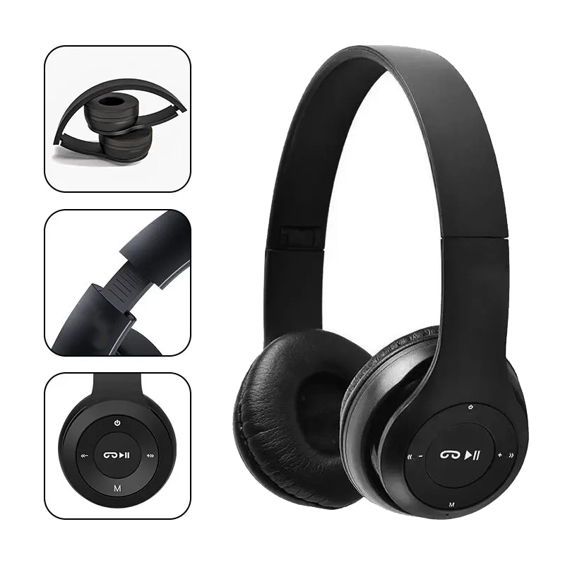 Handsfree Wireless Headphones Noise Canceling Headphone Earphone P47 headset Bluetooth HeadPhone for iPhone Huawei Samsung Redmi