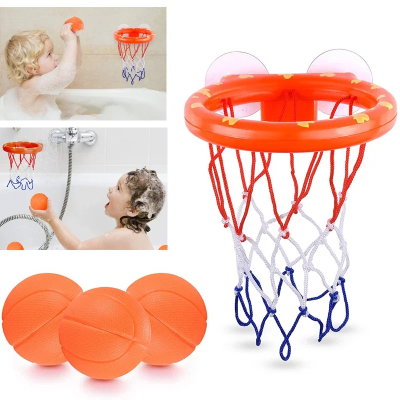 Baby-Badewanne, Kleinkind, Junge, Wasserspielzeug, Badezimmer, Badewanne, Schießen, Basketballkorb mit 3 Bällen, Kinder-Spielset im Freien, süßer Wal