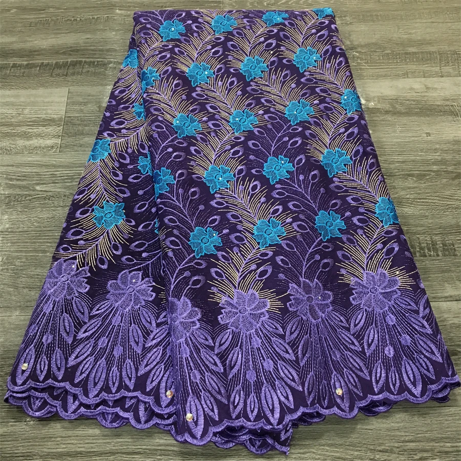 Afrikanischer Baumwoll-Spitzenstoff, Schweizer Voile-Spitze, hochwertiger Stoff, bestickt, österreichische Baumwolle, 2024, Abendkleid für Frauen, A3806