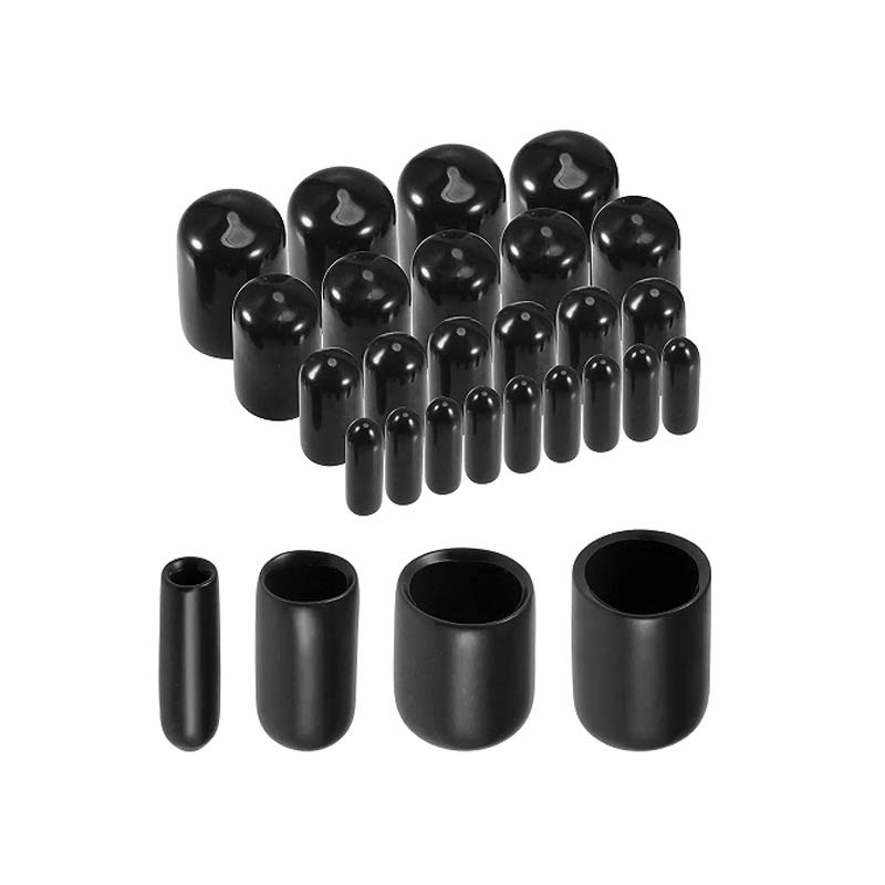 50 Stück 3–25 mm PVC-Vinyl-Dichtungskappe, Gummischlauch-Endkappe, Silikonstopfen, Silikonhülle, schützende Endkappe, Dichtungs-Sortiment-Set