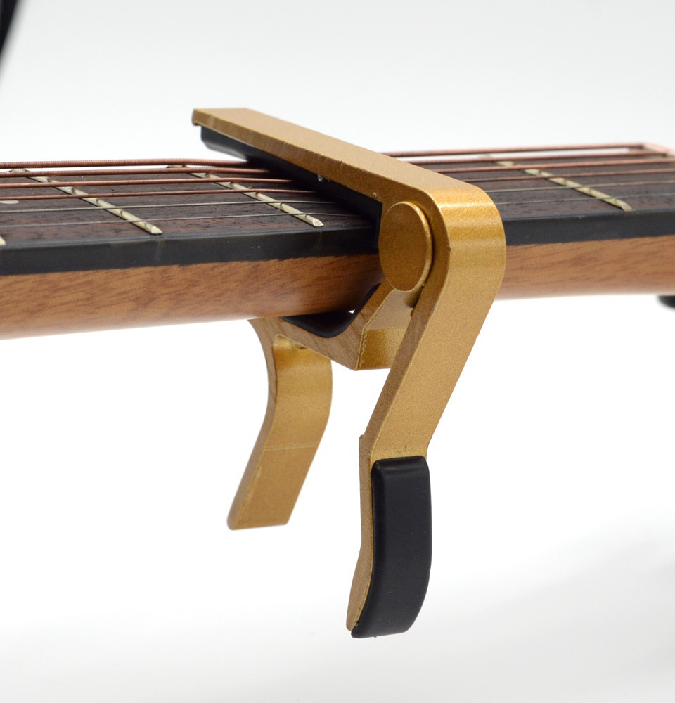 Accesorios de guitarra Capo de aleación de aluminio de alta calidad, llave de abrazadera de cambio rápido, piezas de guitarra de ajuste de tono clásico acústico