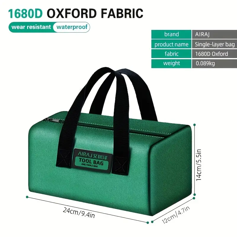 Borsa per attrezzi da elettricista AIRAJ borsa portatile portatile multifunzionale resistente e durevole Oxford addensata per la lavorazione del legno