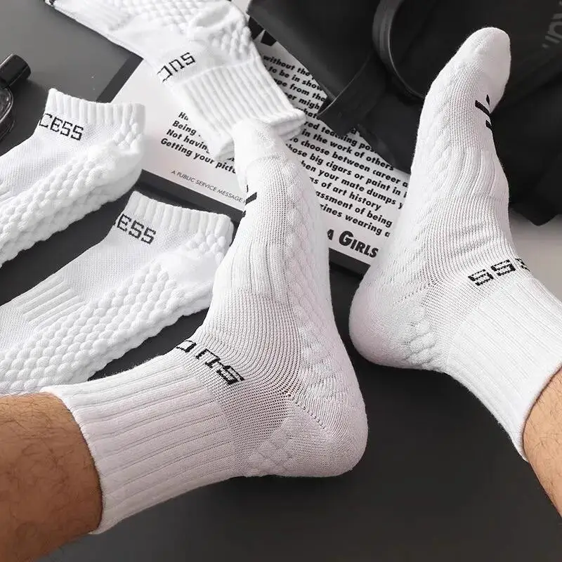 4 pares de calcetines desodorantes para hombre, calcetines de entrenamiento para correr profesionales, absorbentes de humedad, para primavera y otoño