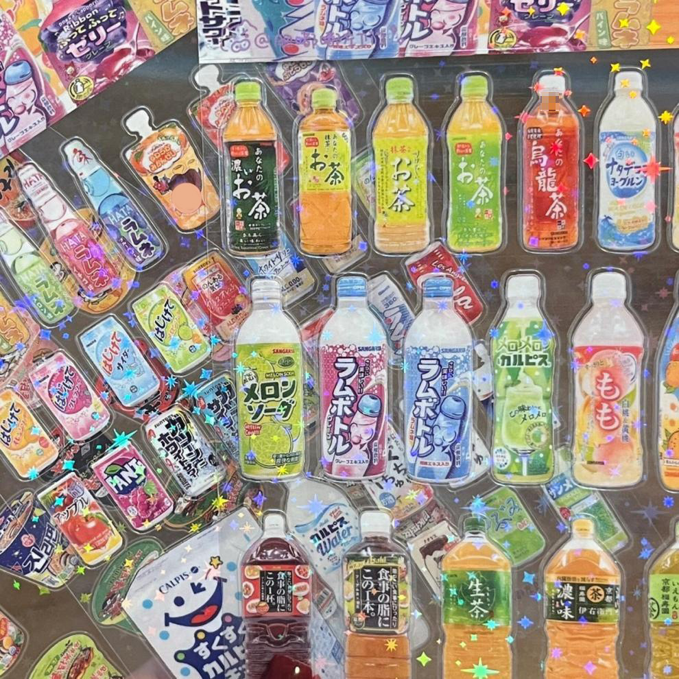 5pcs ขนมขบเคี้ยวบรรจุภัณฑ์สติกเกอร์สําหรับโทรศัพท์สัตว์เลี้ยงกันน้ําการ์ตูนสมุดภาพสติกเกอร์ Journaling เครื่องเขียน Kawaii