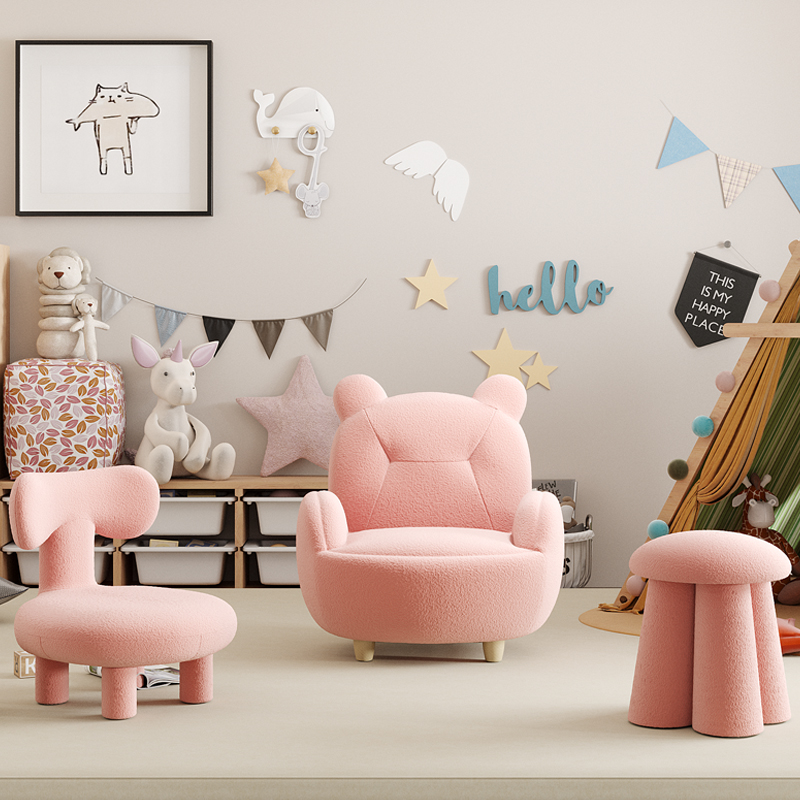 Muebles de sofá para niños, tumbona para bebés, silla Hello, PUF, sofás, sofá Infantil para niños, Kawaii