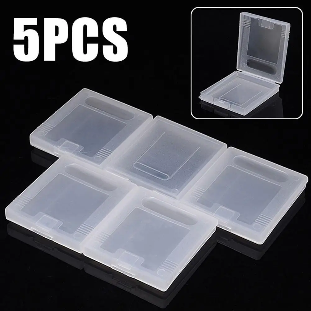 Fundas de plástico para cartuchos de tarjetas de juego, caja protectora para cartuchos de juego, caja para tarjetas de juego para Nintendo Game Boy Color GBC, 5 uds.