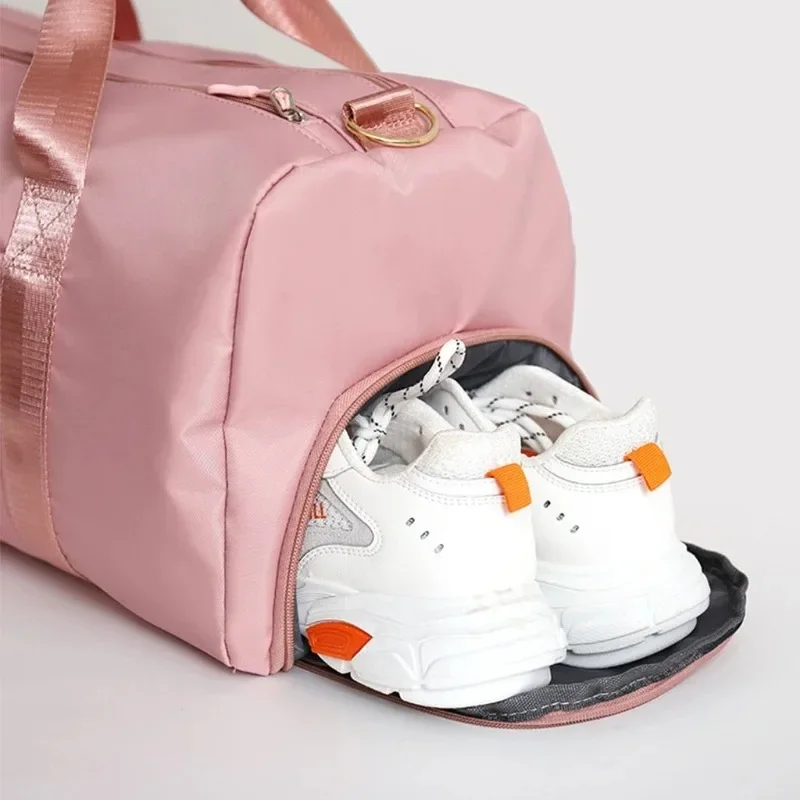 Bolsas deportivas de entrenamiento para Yoga, bolsas de gimnasio para Fitness, bolsa de equipaje separada en seco y húmedo con compartimento independiente para zapatos, bolso de lona de viaje