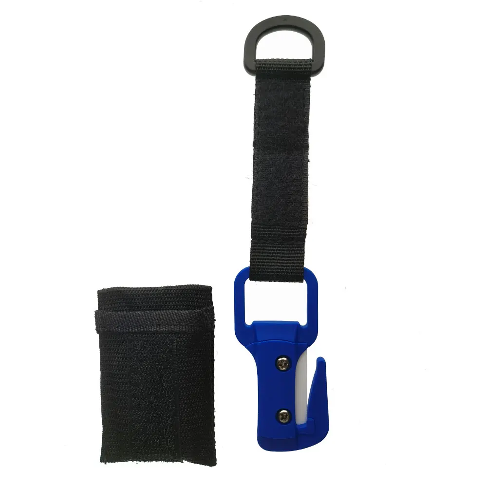 Lama in ceramica Scuba Diving Linea di taglio a filo singolo Coltello da taglio per cavo a rete Attrezzatura per la sicurezza della vita per immersioni a doppio taglio