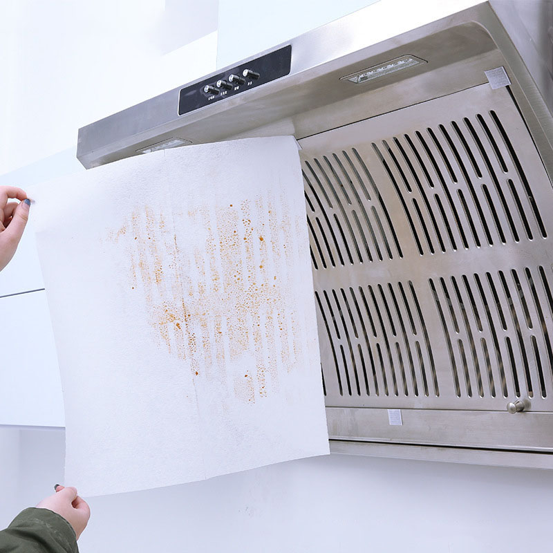 46cm*5/10M Range Hood Filter Paper Non-woven Oil-proof Cotton Filter Disposable Range Hood Exhaust Fan Filter Extractor Tools