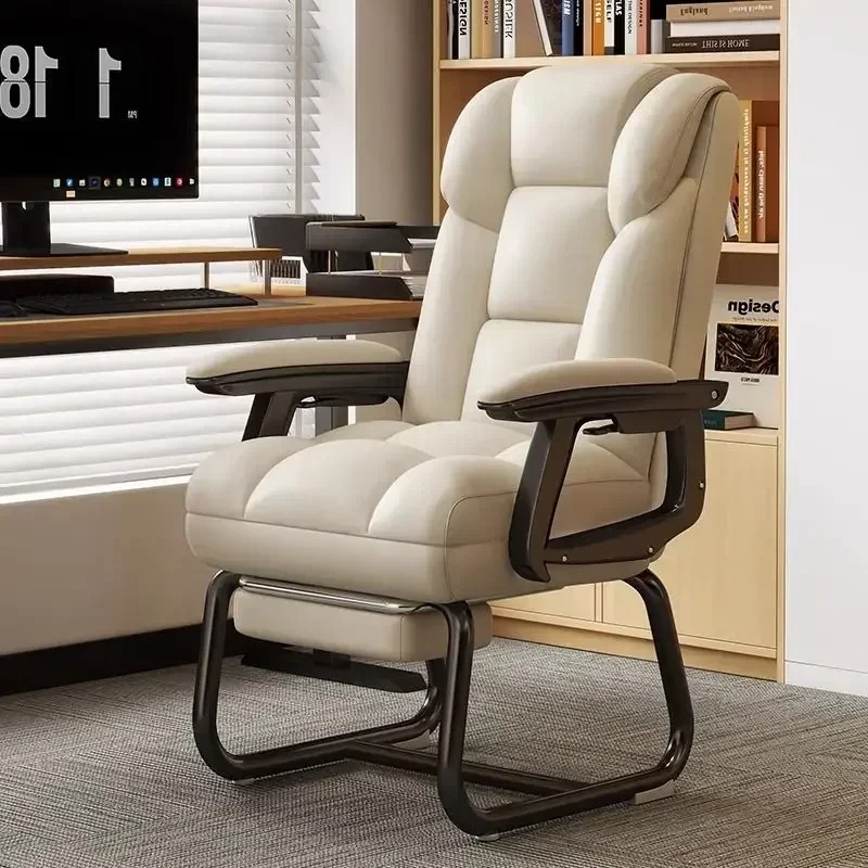 Nordic Computer Chair, Home, Office, Reclining, Sofa, Comfort, Bedroom, Living Room, Study Chair Fixed Foot