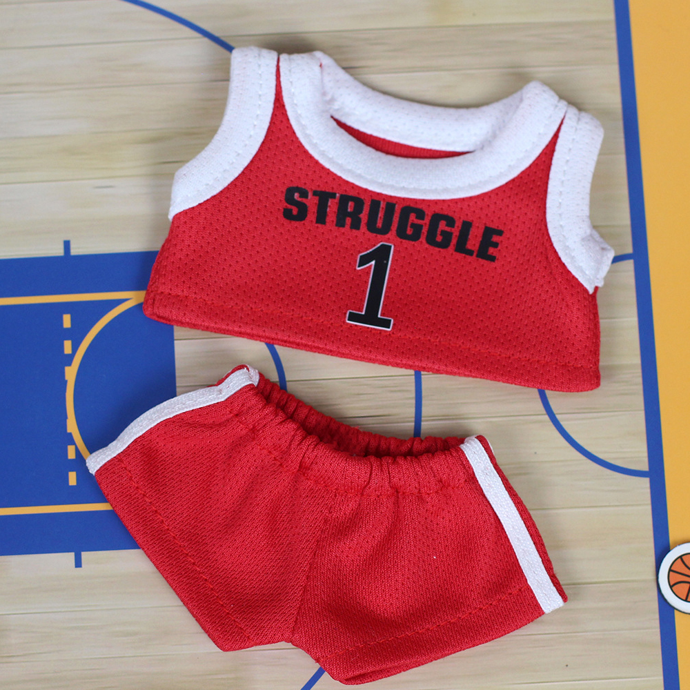 17cm mini labubu roupas de boneca acessórios para basquete playe roupas labubu ídolo v2 ídolo atleta roupas presente