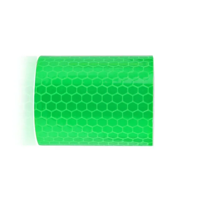 5Cm X 3M Etic Reflectante Chất Liệu Vải Phản Quang Phản Quang Băng Phản Xạ Băng Adhesiva Xe Ô Tô Tự Động Bộ Phim Pha Lê Tổ Ong 30 mm
