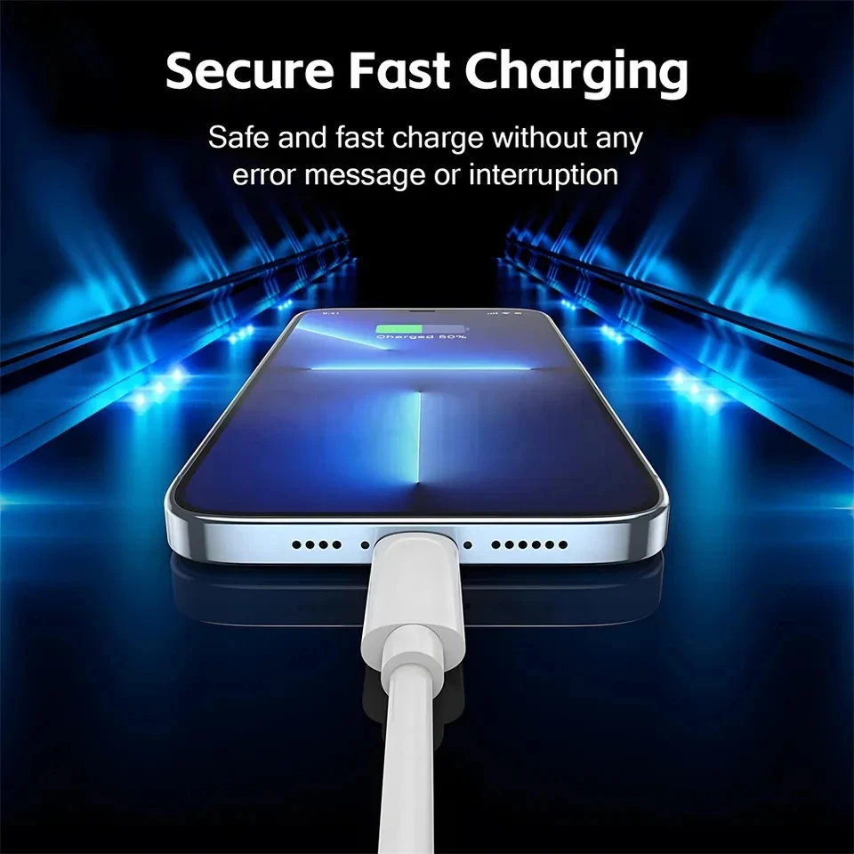 Оригинальный USB-кабель мощностью 30 Вт для Apple iPhone 14 13 12 11 Pro Max 7 8 Plus XS XR, кабель для быстрой зарядки USB C TO iOS, зарядное устройство, аксессуары
