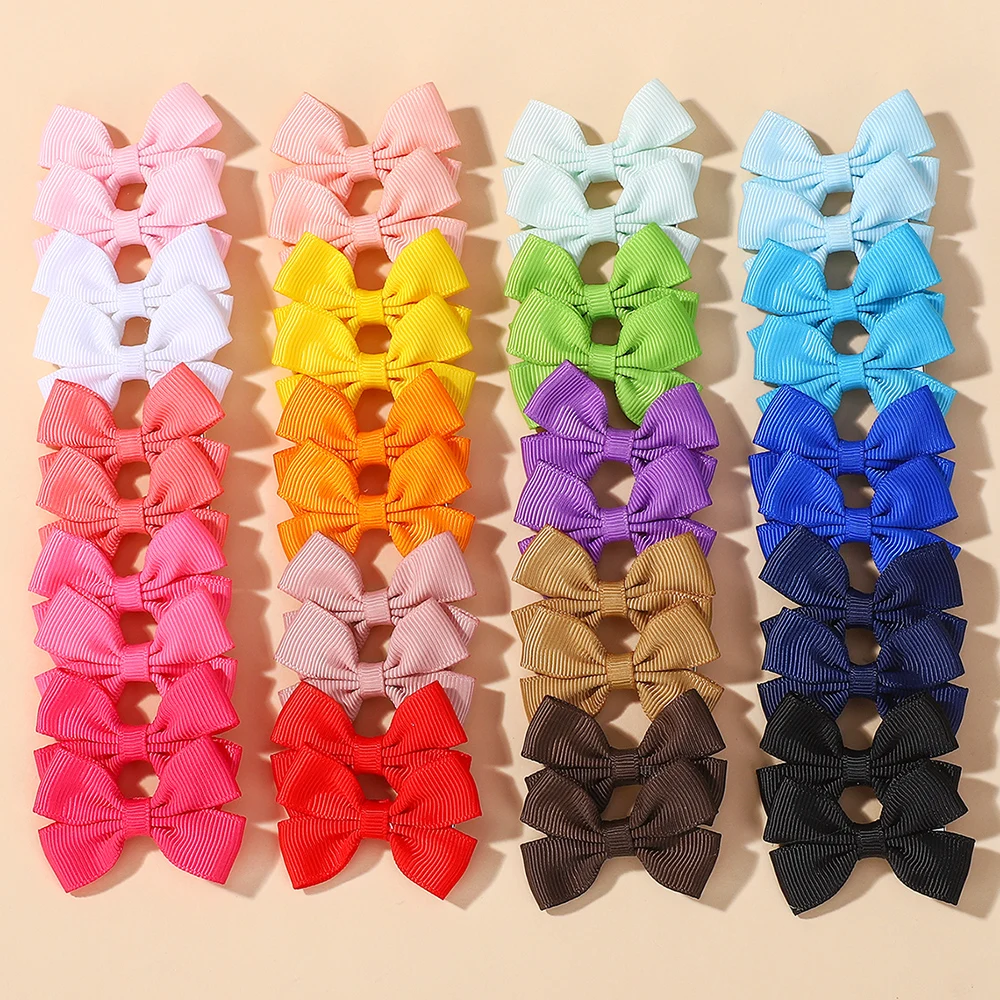 10/20/30 Uds. De color sólido aleatorio, enviar agarre para el cabello para niños y niñas, cinta para el cabello con flequillo, horquilla de aleación, accesorios para el cabello para niños