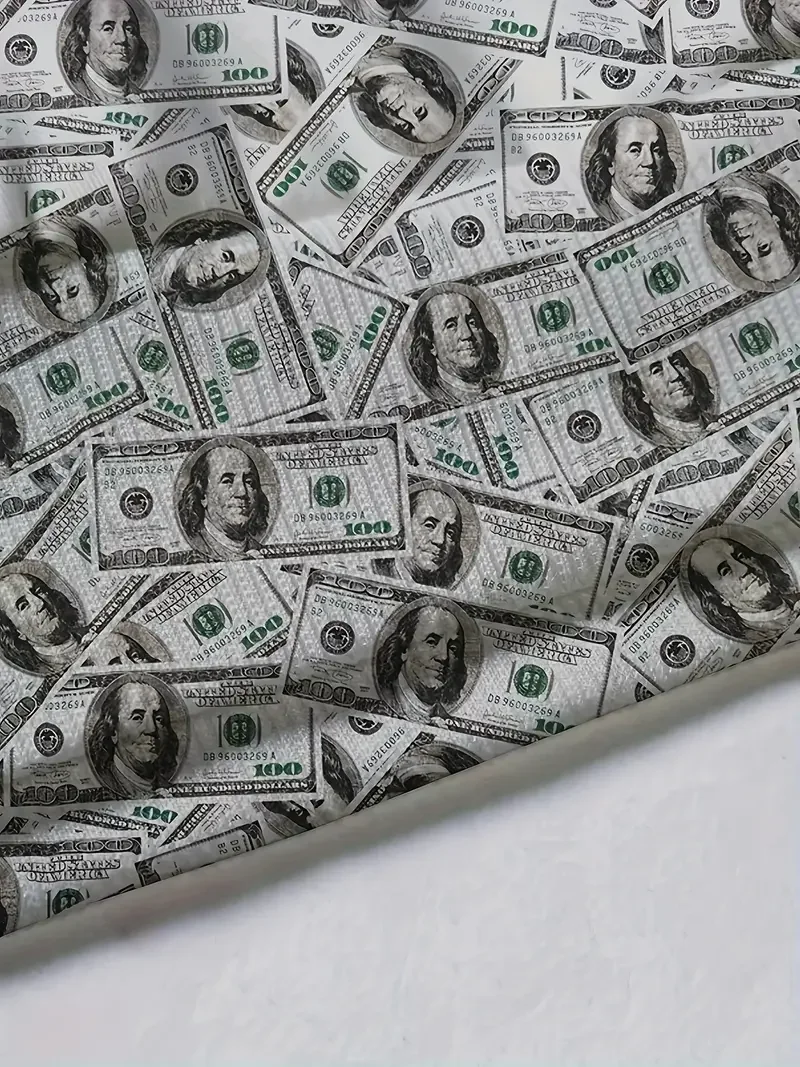 Sudadera con capucha con estampado de dólar para hombre, Top de dos piezas con estampado de billetes, Sudadera con capucha informal, pantalones de chándal de moda informales