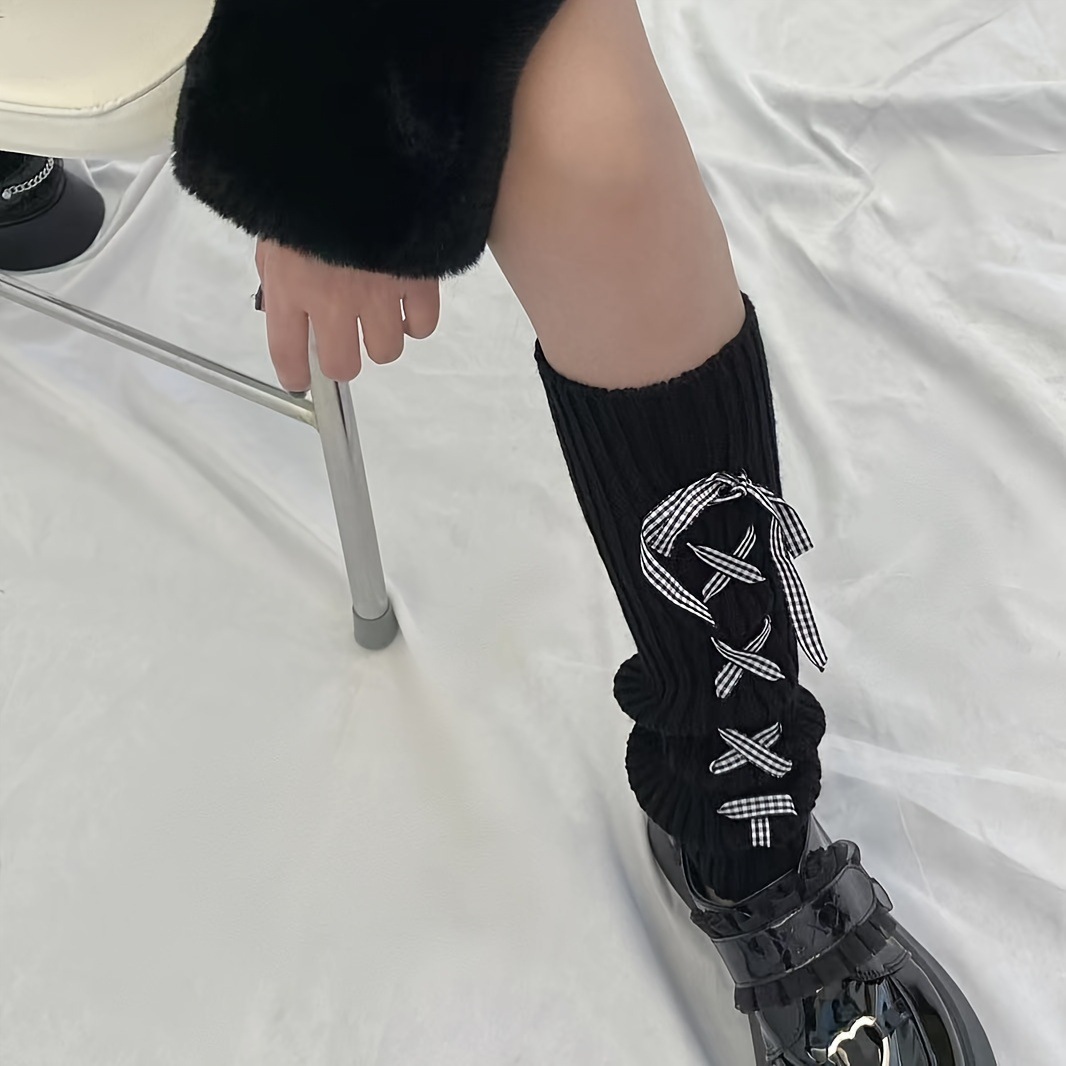 2025, neue, heiß verkaufte Socken im College-Stil, niedliches Schmetterlingsmuster, Beinabdeckung, einfarbig, einfache Advanced Sense-Beinabdeckung