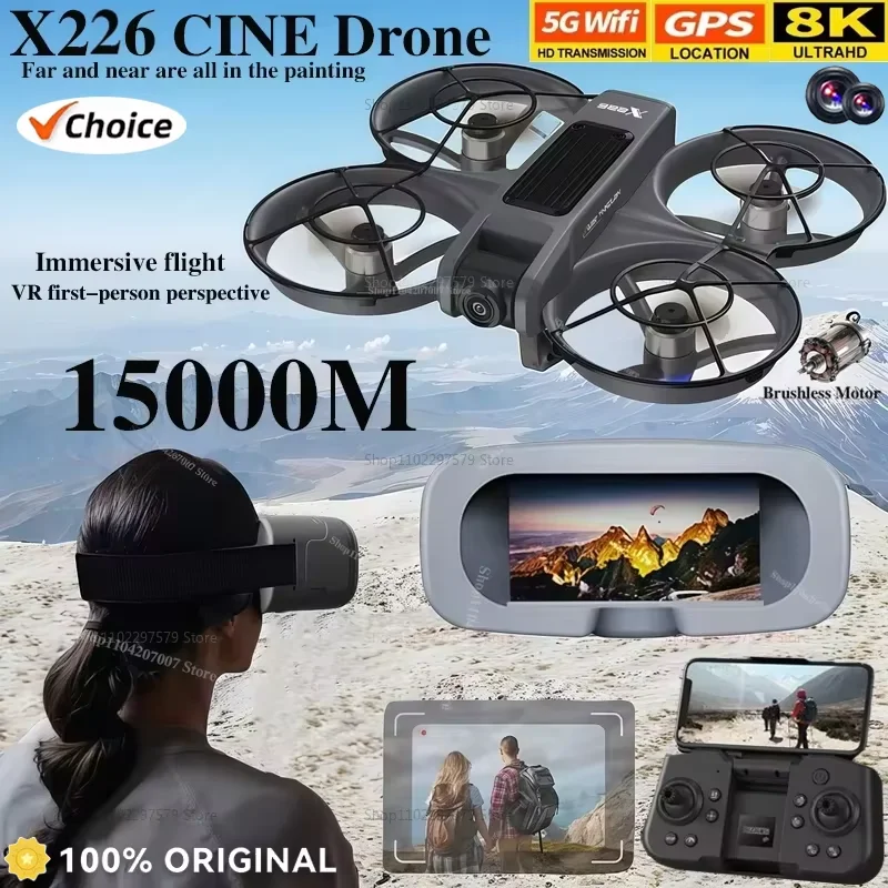 X226 Mini Rc Drone WiFi 8K HD Câmera Dupla Helicóptero Modo Sem Cabeça de 6 Eixos 360 °   Flip Controle Remoto Quadcopter Boy Toy Gift UA