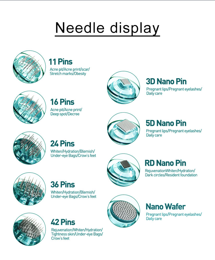 5 uds Dr Pen Ultima A6S cartuchos de microagujas de jeringa desechables-herramientas originales de cuidado de la piel con microagujas de repuesto DrPen