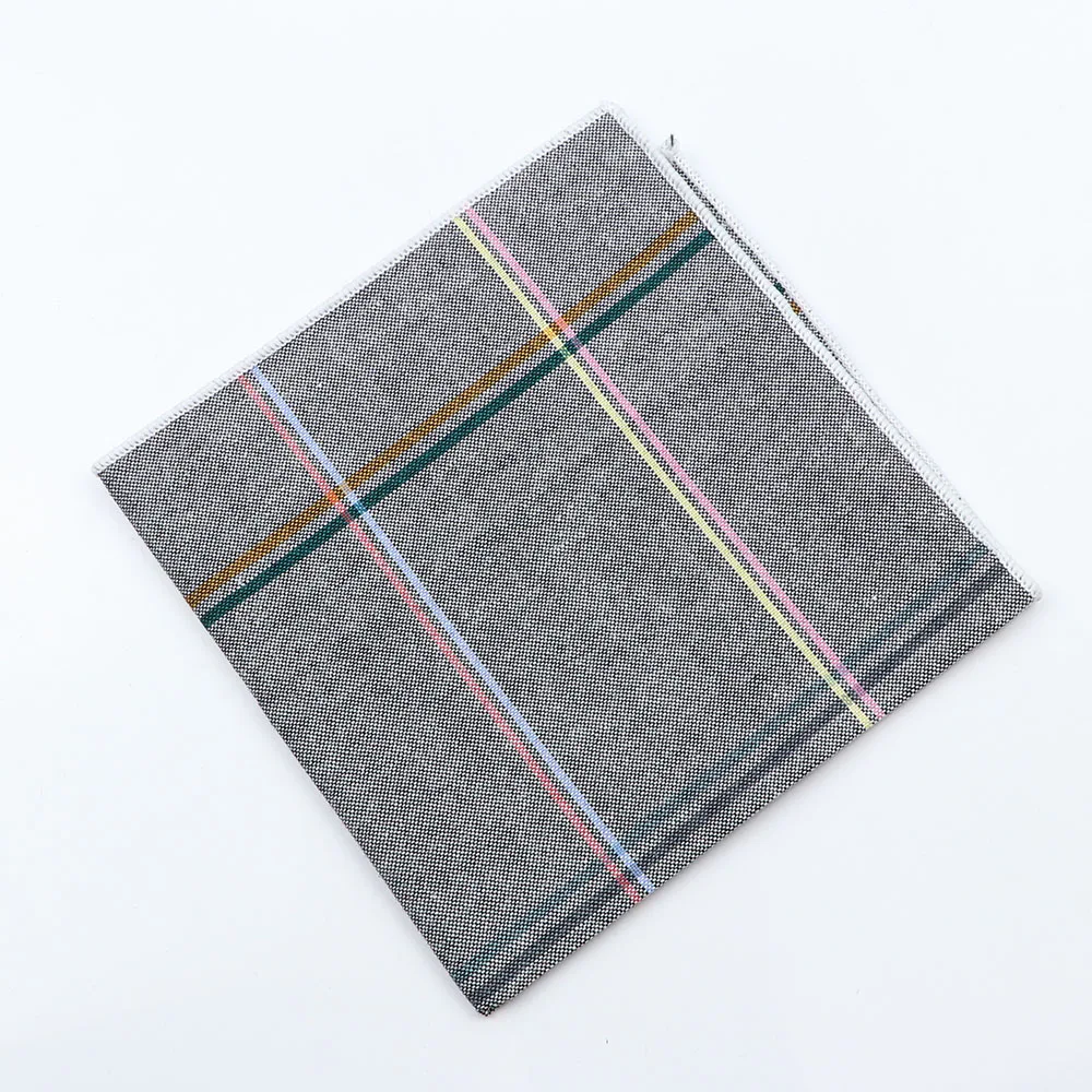 Đầy Màu Sắc Cotton Kẻ Sọc Khăn Tay Chiếc Khăn Cổ Điển Màu Hồng Màu Xanh Toán Hôn Nhân Hankerchiefs Nam Người Đàn Ông Của Kinh Doanh Chất Lượng Cao Phù Hợp Với Túi Khăn Tay Vuông