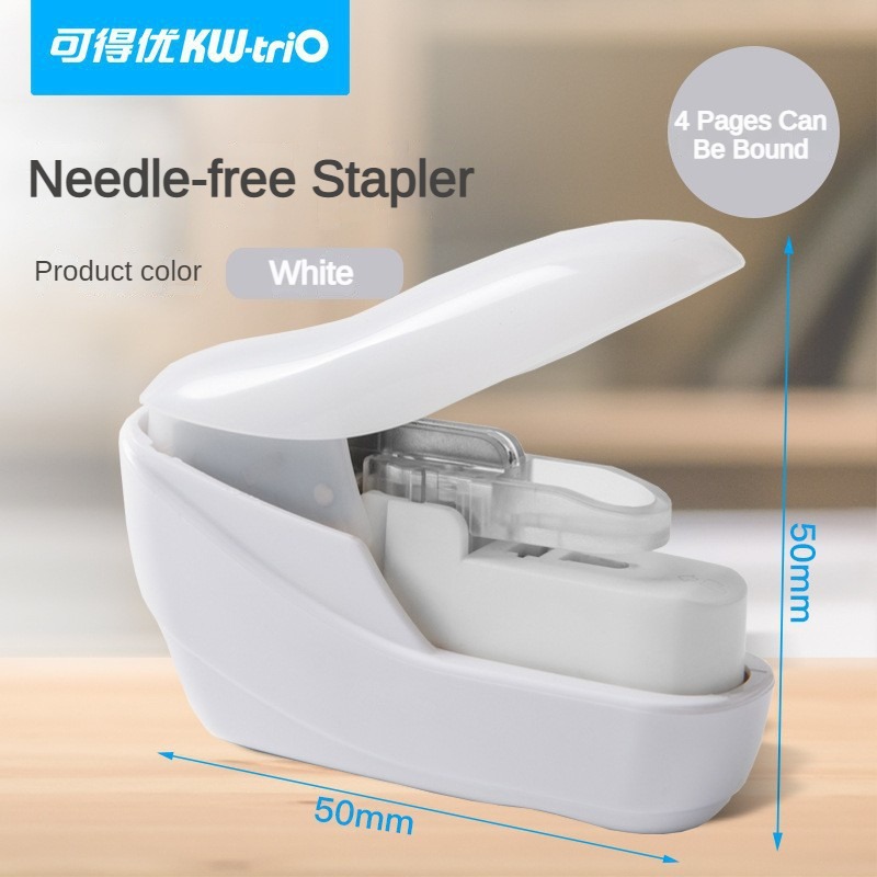 No Staples Stapling Machine Mini Book Stapleless Stapler Paper Stapling Stapler Without Staple Office Accessories Stationery