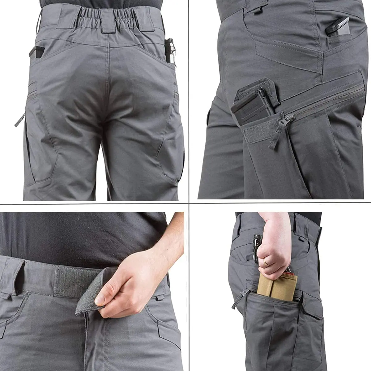 Choice-pantalones cortos tácticos de carga impermeables para hombre, militares urbanos, de camuflaje para exteriores, transpirables, de secado rápido, informales, para verano