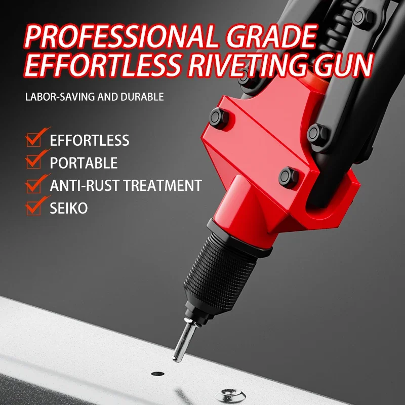 Heavy Duty Riveter Set Home Improvement Tools sPop Rivet Gun and Blind Rivets Assortment Kit Hand Tools