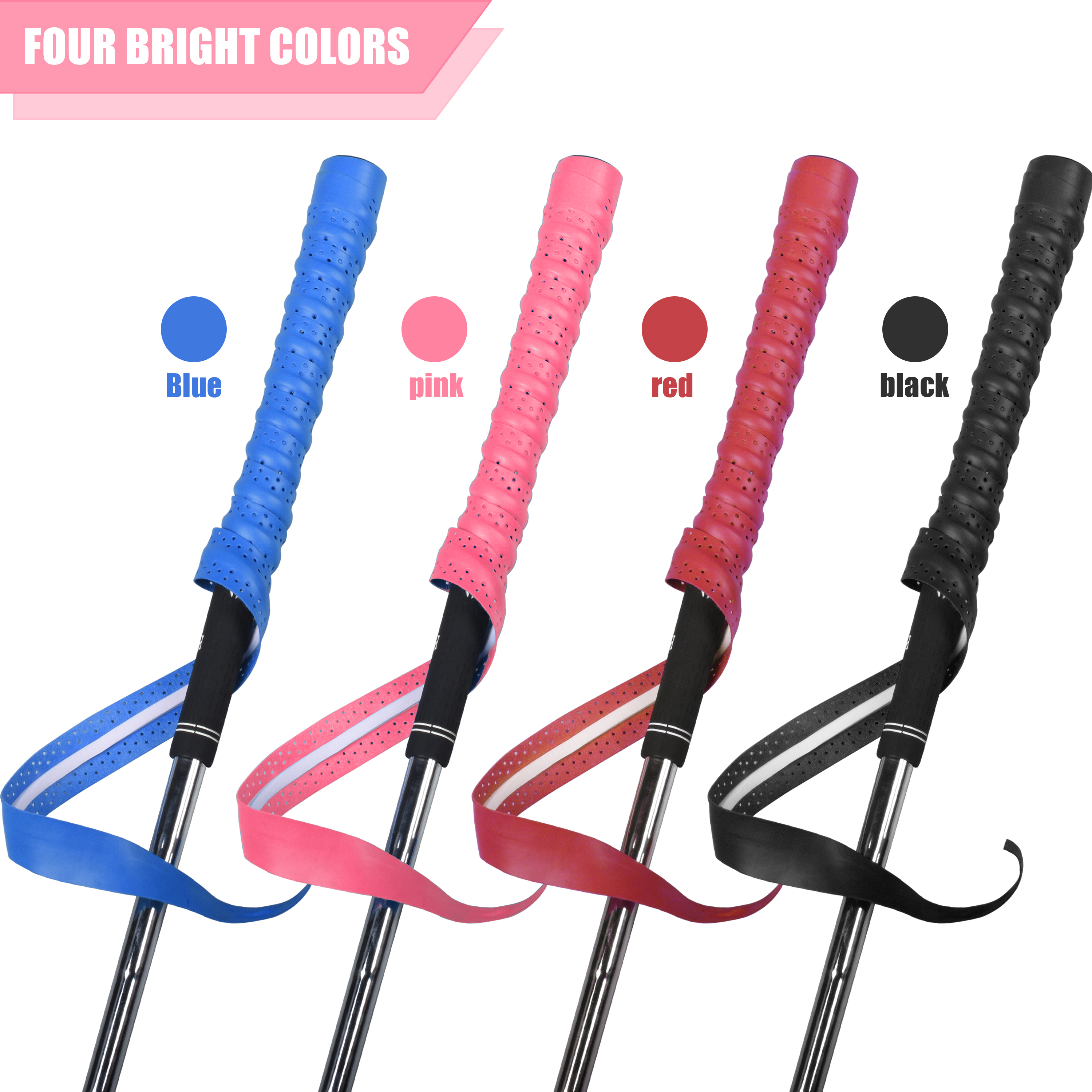 เทปพันด้ามจับไม้กอล์ฟ เทปพันด้ามจับกอล์ฟ กันลื่น Sweatproof PU Wrapping Quick Replacement Golf Club Grip Solution