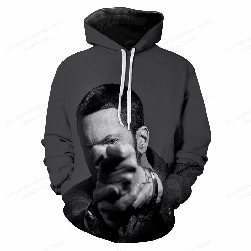 Sudaderas con capucha con estampado 3d de rapero Eminem para hombre y mujer, Sudadera con capucha a la moda para niños, abrigos para niñas, sudaderas de Rap Rock, ropa de mujer de gran tamaño