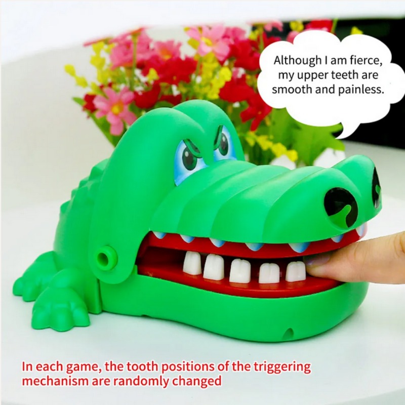 Fun Crocodile Teeth Bite Finger Children Games To Stress Press New Strange Creative Children's Holiday Gift