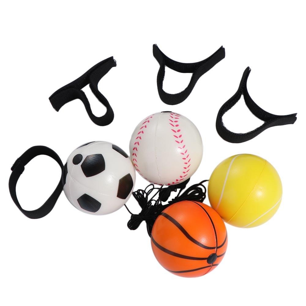 On String Elastic Bouncing Return Ball Boring Hand Ball Game Hand Rebound Ball Baseball Basketball