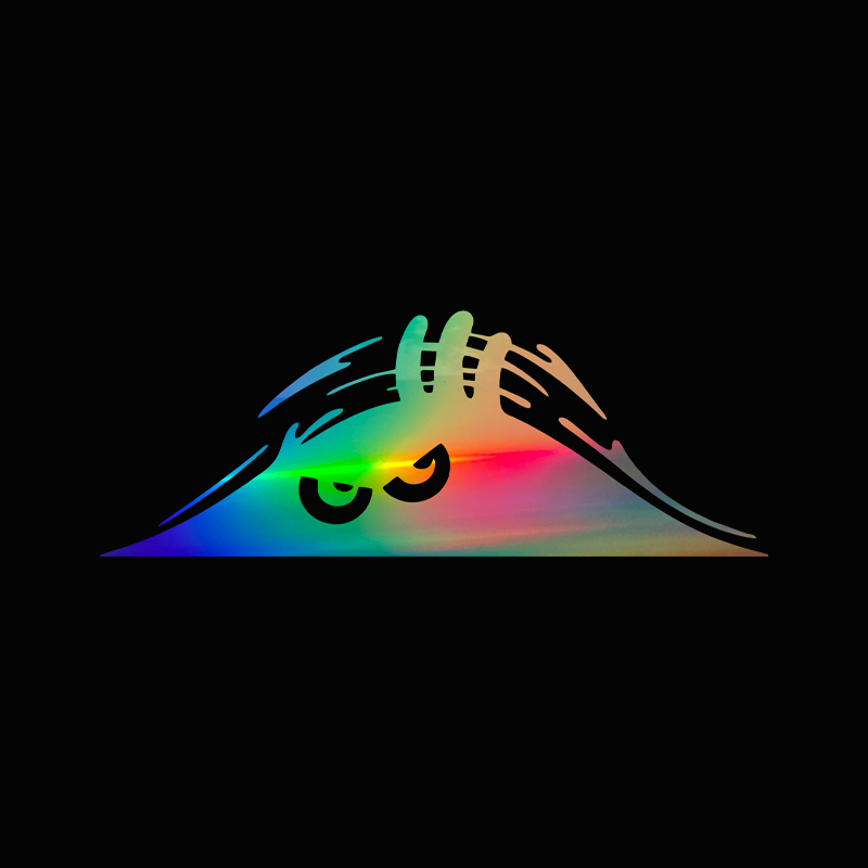 Auto-Innenaufkleber, verschiedene Farben, Vinyl-Aufkleber, wütende Peeping Devil Eyes, Motorrad, dekoratives Zubehör, kreativ
