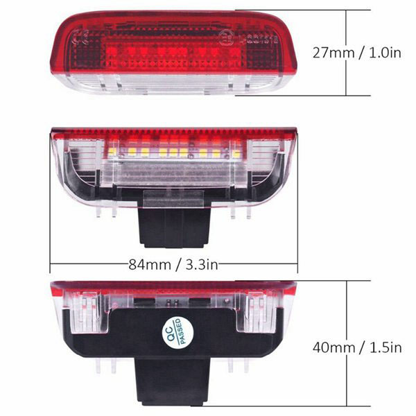 4 sztuki Samochodowe światło ostrzegawcze LED do drzwi Projektor powitalny do Golfa 6 7 Jetta MK5 MK6 Passat B6 B7 CC TIGUAN Scirocco