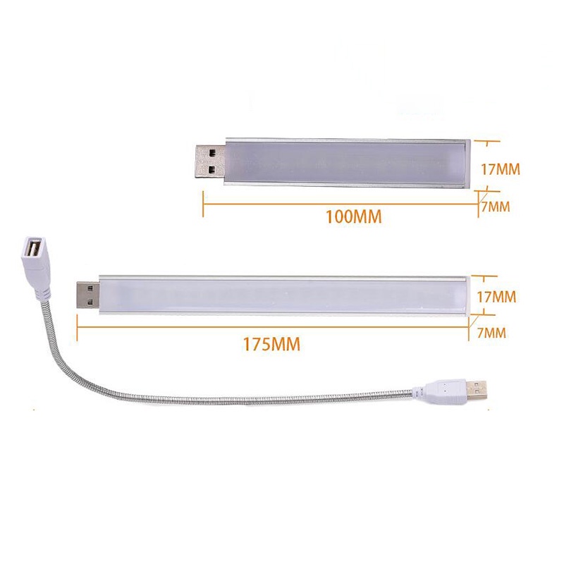 1 unidad portátil Mini 3/8/10/20/24 LED 5V USB DC lámpara blanca cálida lectura de libros luz nocturna iluminación para iluminación de ordenador