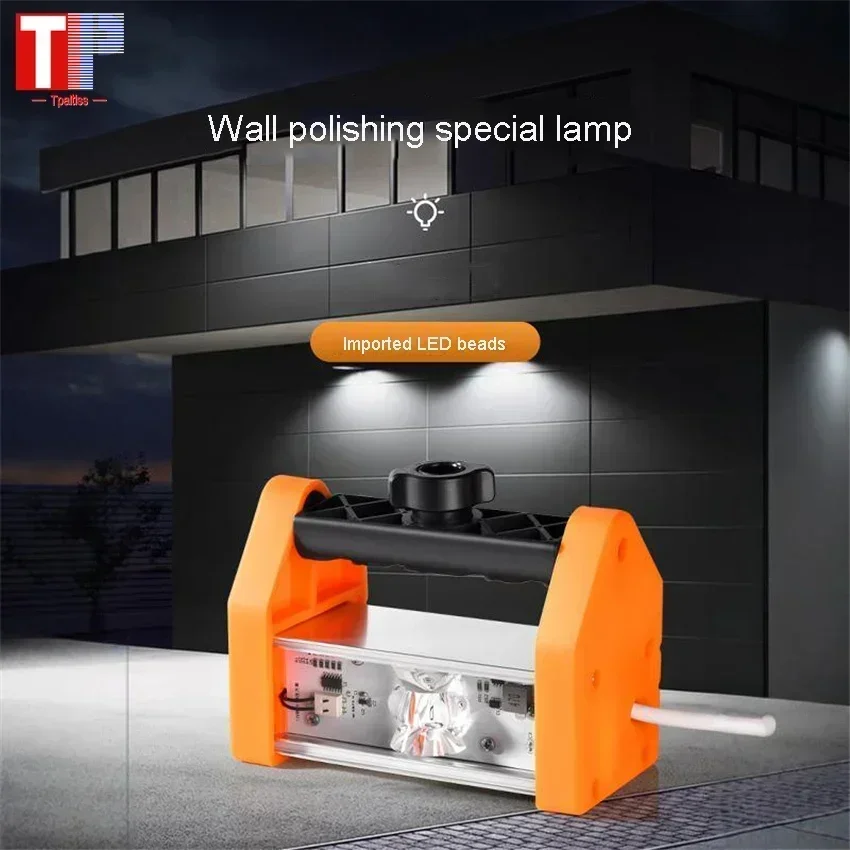 Lámpara LED especial de importación para pulido de paredes, lámpara de esquina transparente, lámpara de aceptación de pared, herramienta auxiliar de pulido de pintura