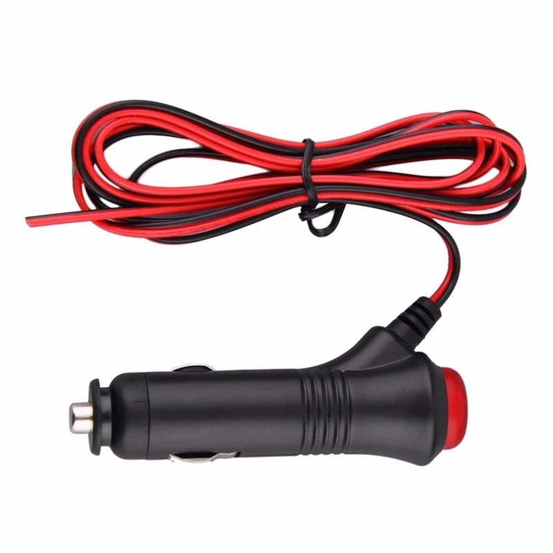 Kebidu 12v 24v tomada de isqueiro do carro divisor conector adaptador de alimentação interruptor liga/desliga adaptador de alimentação carregador universal