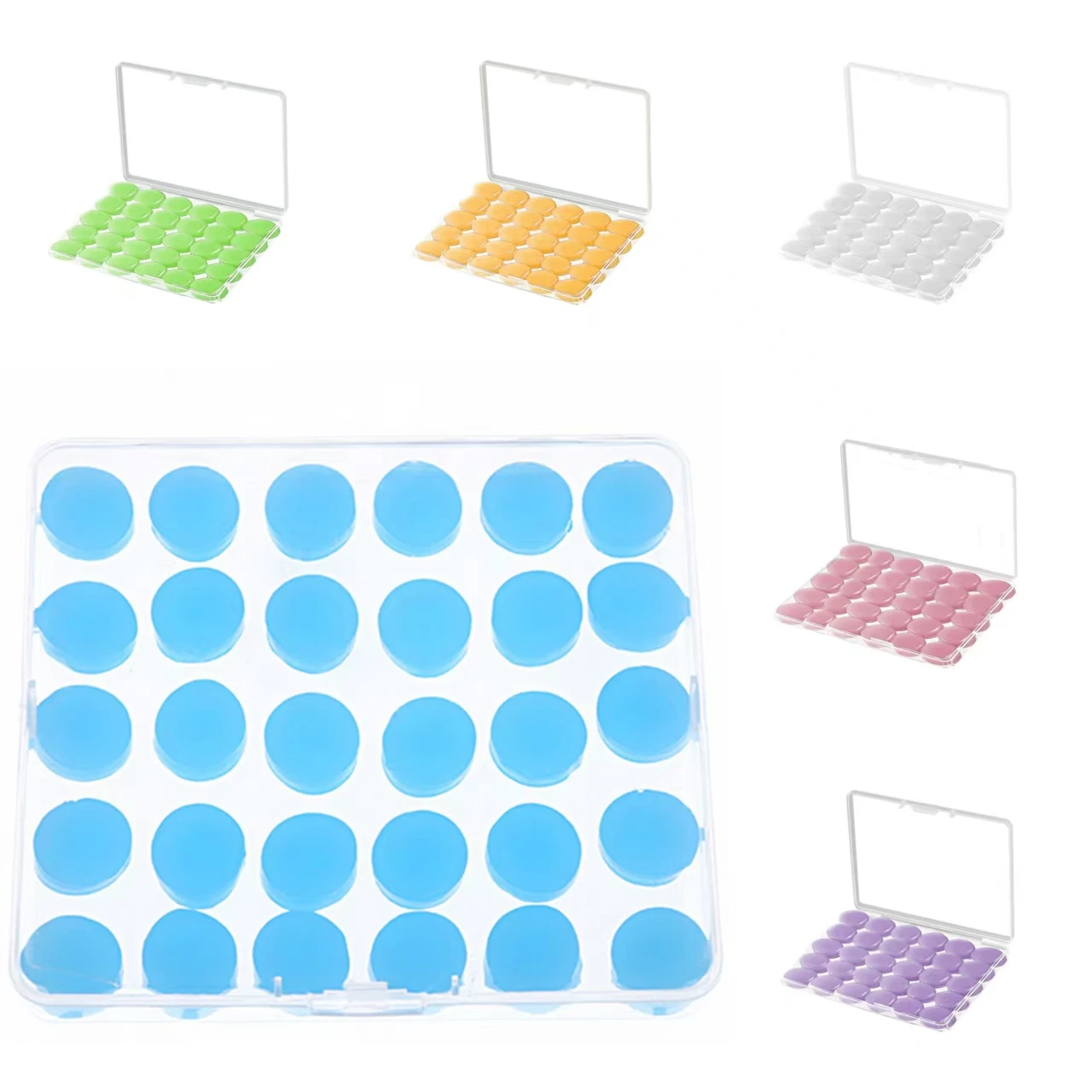 30 tapones para los oídos de silicona reutilizables: reducción de ruido |   Para dormir, nadar, estudiar, volar, tapones para los oídos flexibles