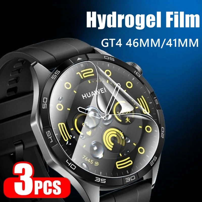 3 szt. Ochraniacz ekranu do zegarka Huawei GT 4 46 mm 41 mm GT4 Miękka folia hydrożelowa