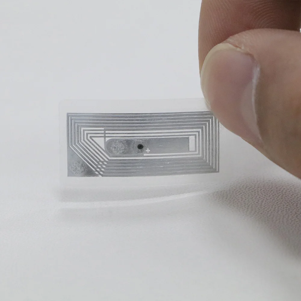 Подлинная MF UL EV1 MF0UL11 RFID влажная вставка прозрачная наклейка программатор NFC этикетка 13,56 МГц ISO 14443A 30*15 мм