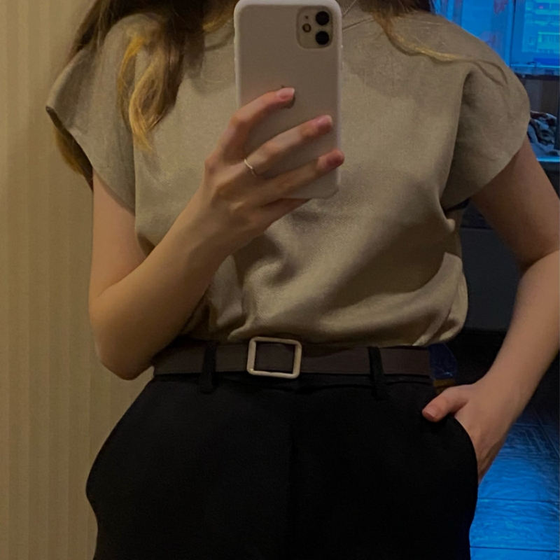 Zomermode Vrouw Vintage Blouse 2024 Stijlvolle Elegante Gebreide Shirts En Tops Dameskleding Blusas Para Mujer 20397