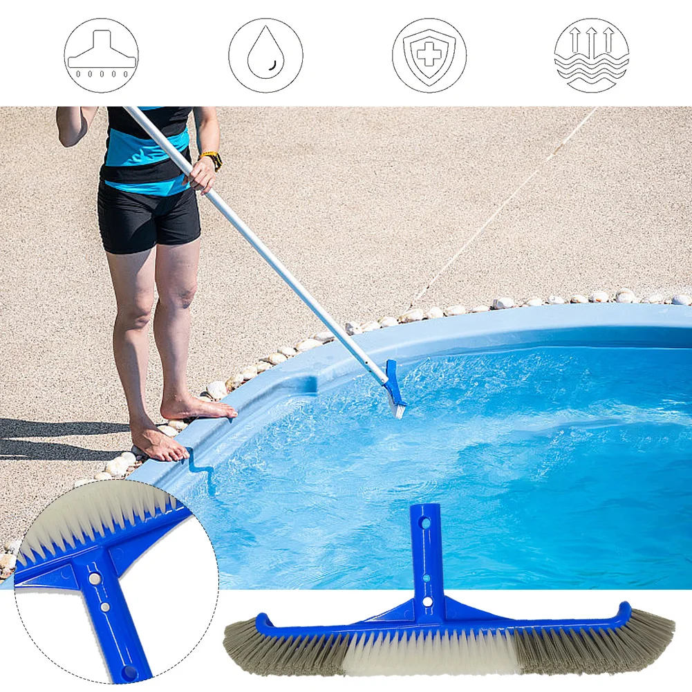 Swimming Pool Brush Durables Pool Floor Wall Cleaning Tool Pool Broom Algae Remover Scrubber Portable Pool Cleaning Broom