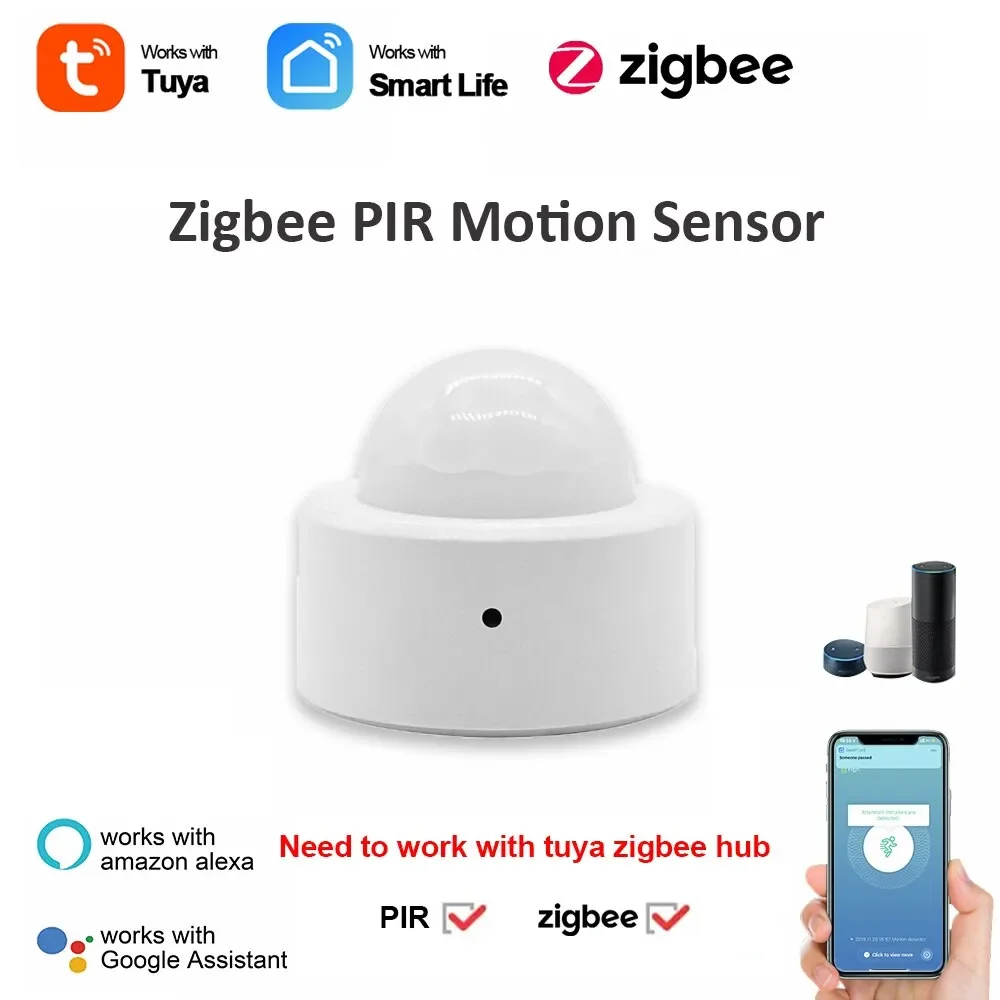Detector de movimiento inteligente Zigbee 3,0, Sensor infrarrojo de cuerpo humano, inalámbrico, aplicación de hogar inteligente, Control remoto, Tuya, 1 unidad