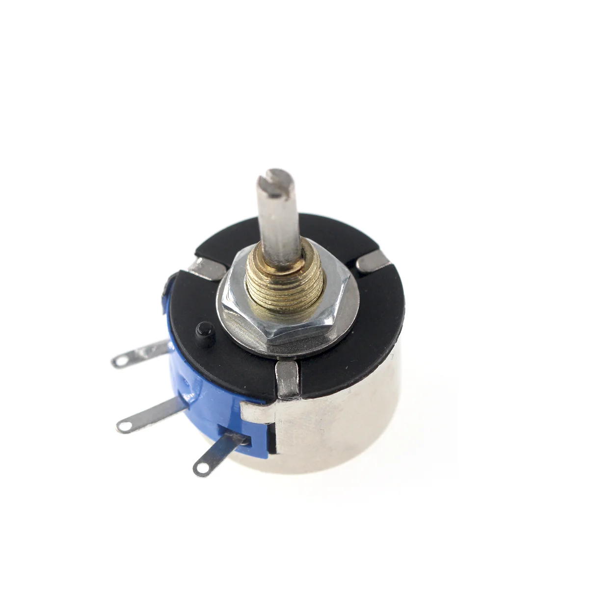 1Pcs WX14-12 3W Single Coil Wound Potentiometer Without Locking 470 Ohm 1K 2K2 4K7 10K Lap Wirewound Potentiometers