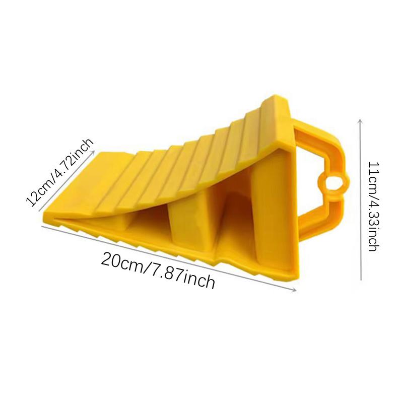 Car Trailer Wheel Chock with Handles Vehicle Truck Tire Stop Block Anti-slip Parking Wedges Car Stopper Wheel Alignment Block