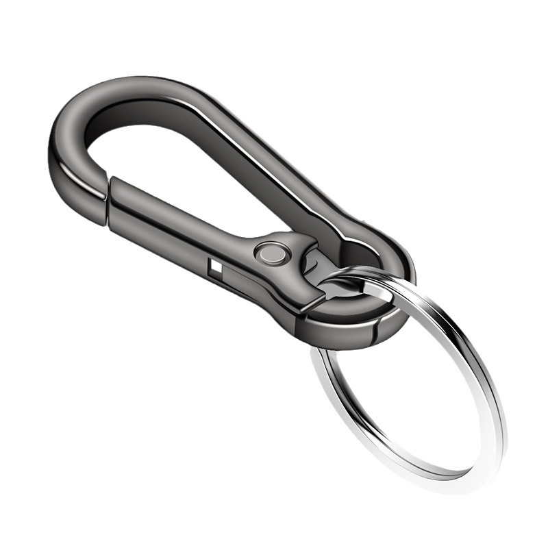 Liga de zinco chaveiro do carro anti-perdido chaveiro com chaveiro simples cabaça fivela mosquetão chaveiro auto cinto clipe titular