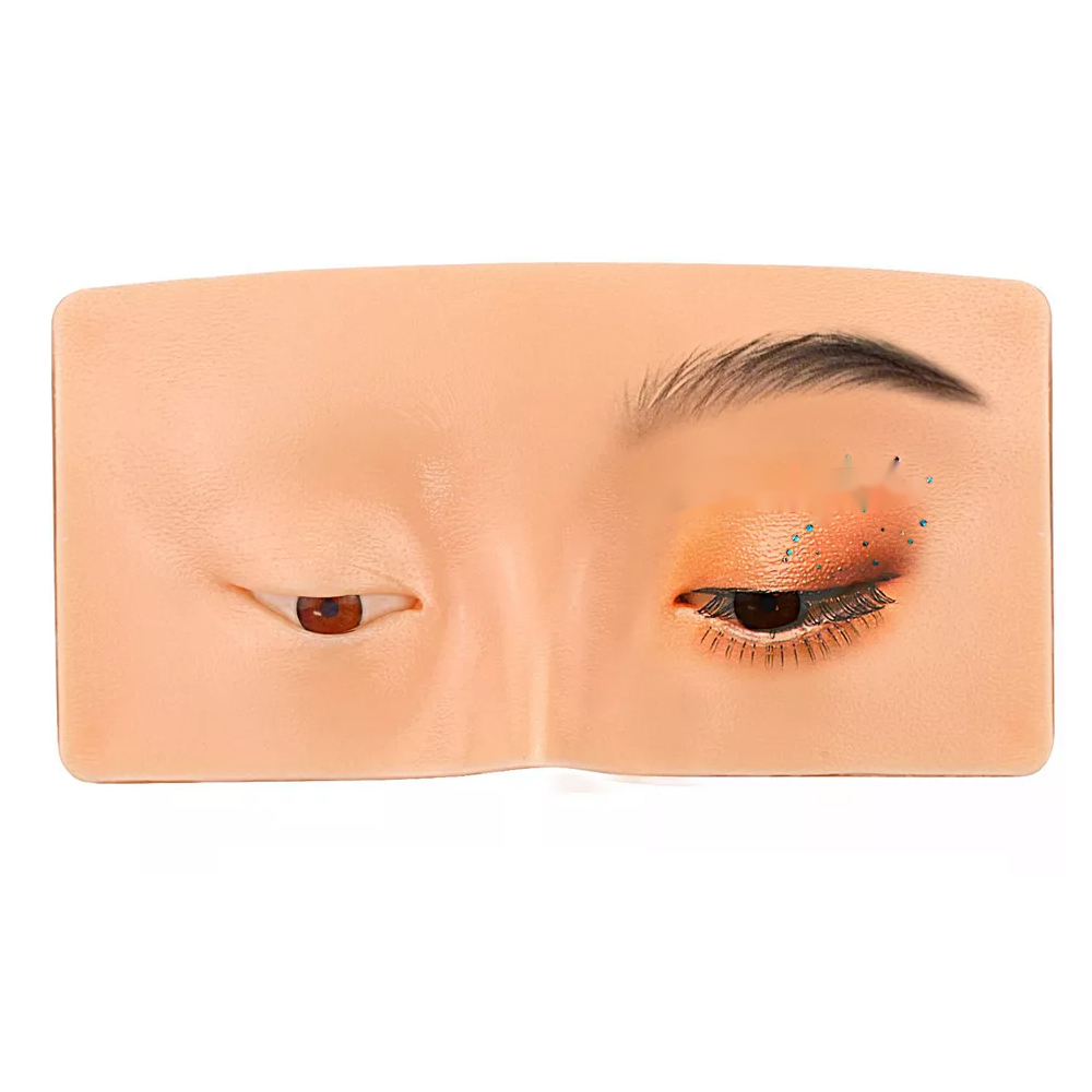 Makeup Practice Board Eyebrow Tattoo Practice Skin Eye Face Training Silicone Practice Pad for Makeup Beauty Academy Cosmetic