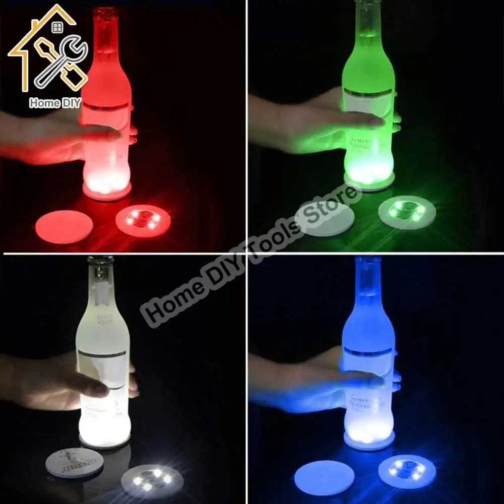 Miếng dán lót Cốc Led miếng lót cốc đồ uống phát sáng Miếng dán lót ly rượu vang miếng dán miếng dán cốc đèn không khí quán bar