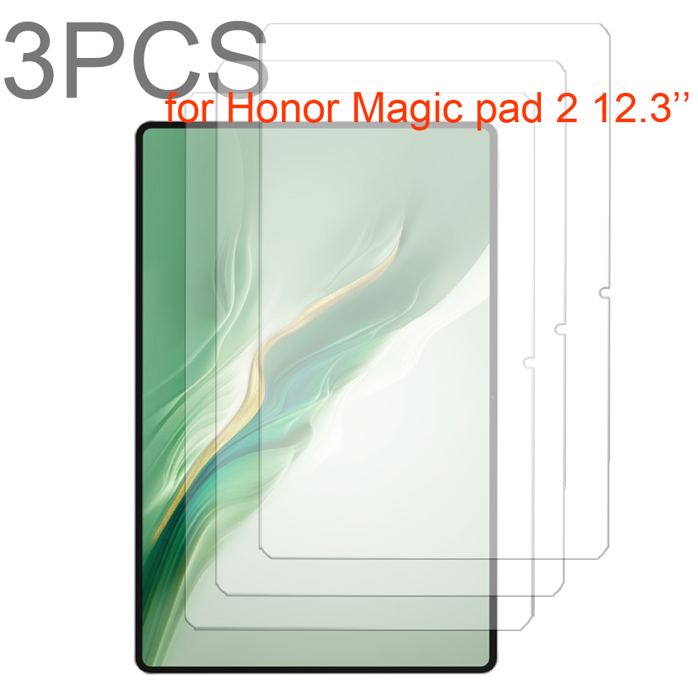 Protector de pantalla de cristal para tableta Honor magic pad 2, 12,3 pulgadas, 2024, dureza 9H, 3 uds.