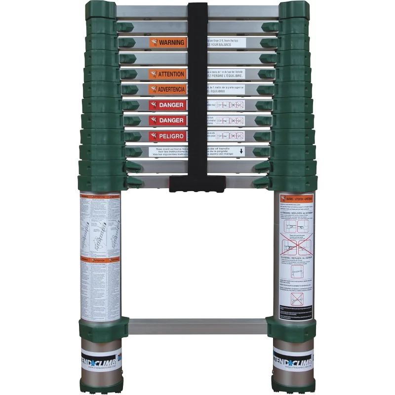 Xtend & Climb Pro Series 780P+ Telescoping Ladder, Green