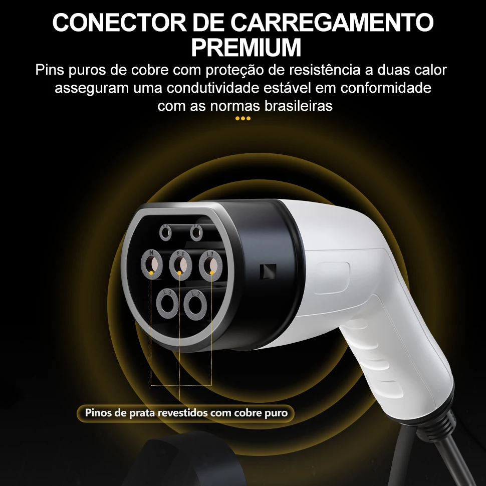 TAYSLA EV / PHEV 16A  32A carregadores de carro vêm com 3,5 metros e 5 metros carregadores portáteis